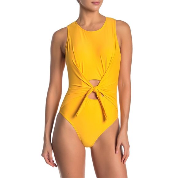 Nicole Miller Other - NWT Nicole Miller One-Piece Tie Front Swimsuit L
